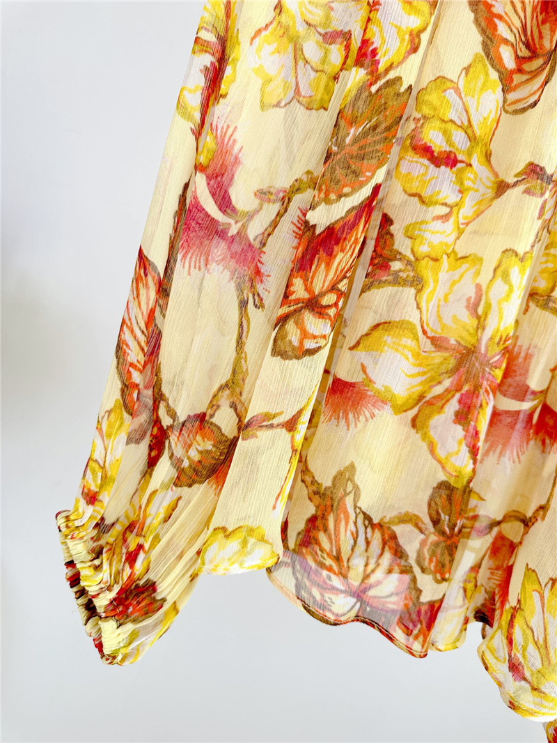 zimm lantern sleeve tie top replica d&g clothing