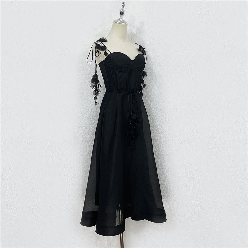 zimm silk linen suspender dress replica clothes