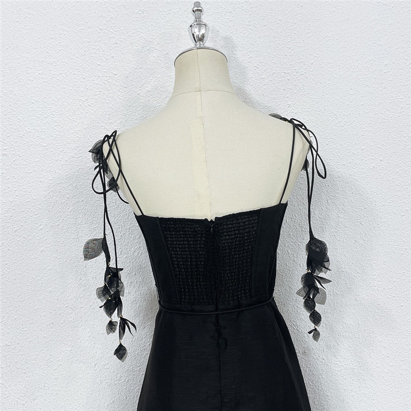 zimm silk linen suspender dress replica clothes