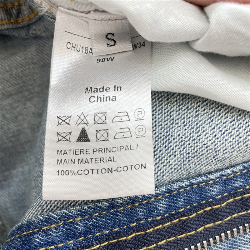 Chloé magnolia hollow embroidered denim skirt replica clothing