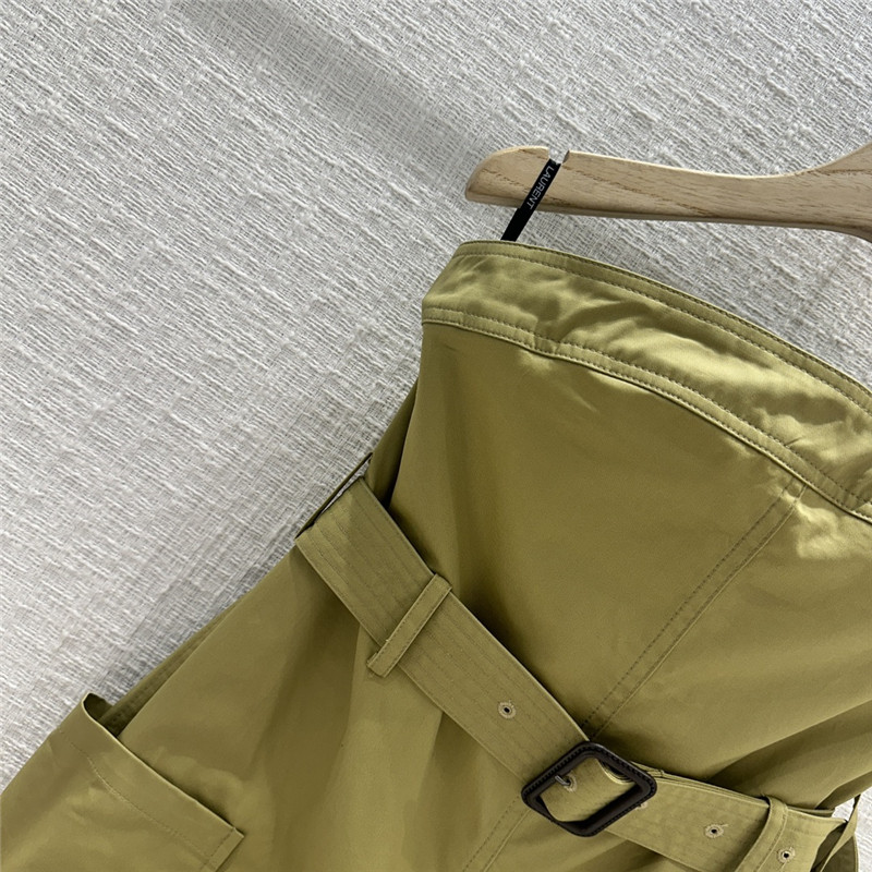 Y51 workwear style tube top jumpsuit replica clothing