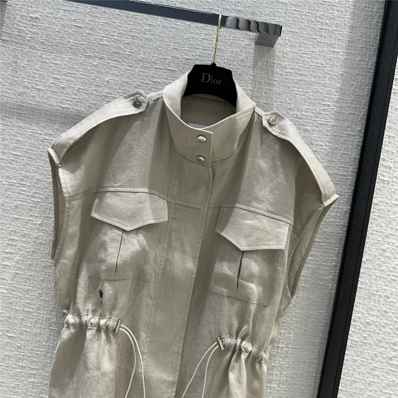 D10r work style stand collar vest jacket replica clothes