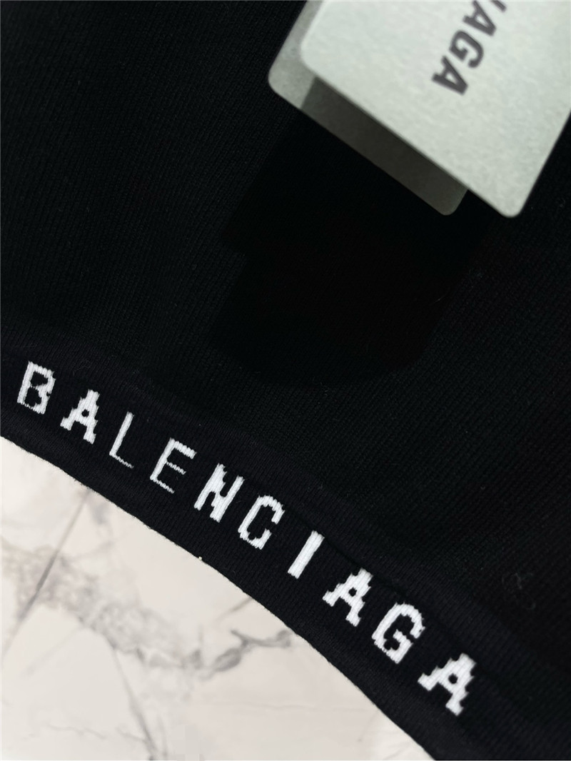 Ba1en*iaga letter jacquard sports vest replica clothing