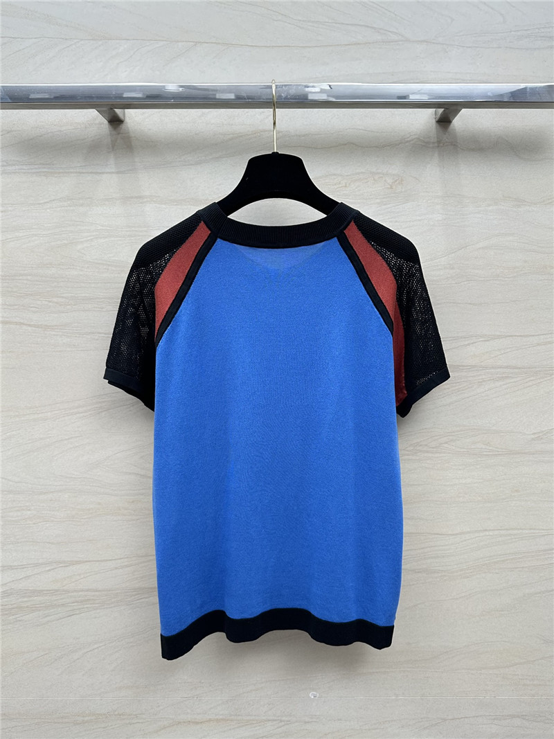 H**me5 patterned patchwork knitted top replica d&g clothing