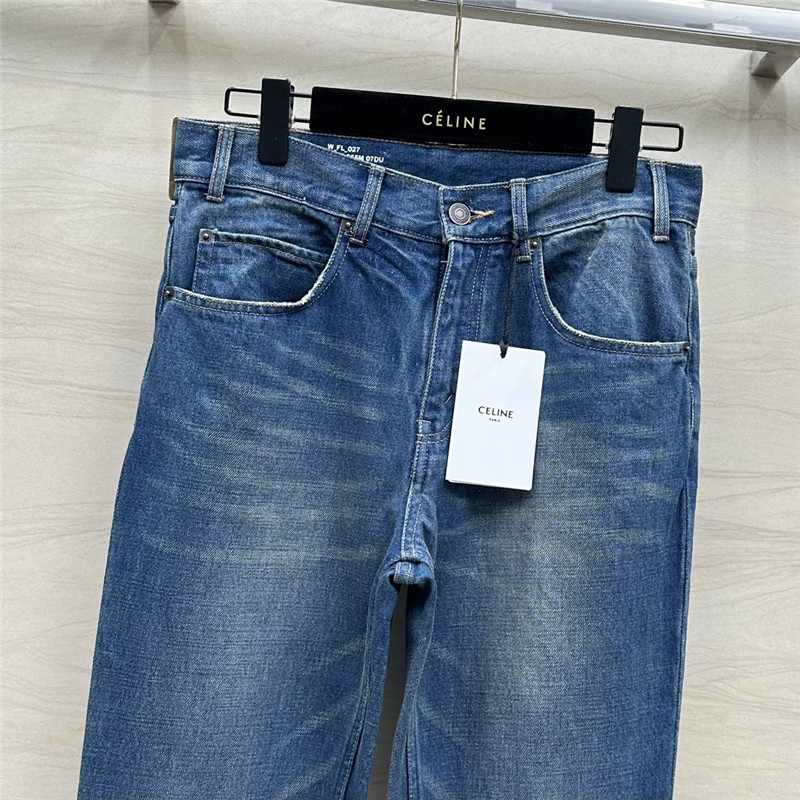 Ce1i*e low waisted bootcut extra long jeans replicas clothes