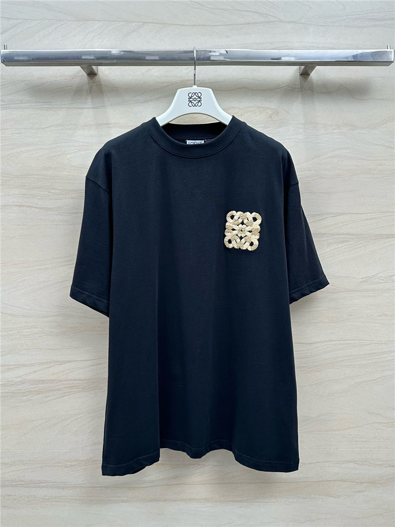 L0ew* toothbrush embroidered large logo t-shirt replica clothes