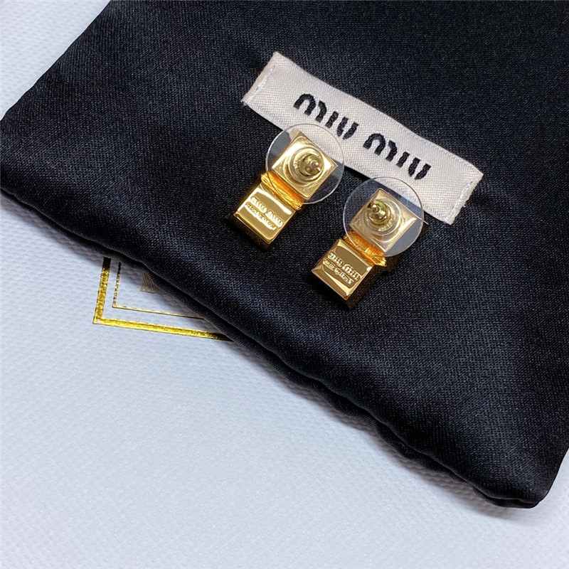 m1um1u pearl D1am0nd earrings