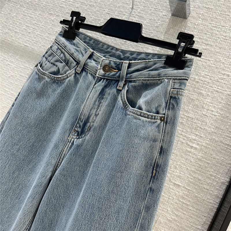 Ba1en*iaga straight wide leg jeans replica designer clothes