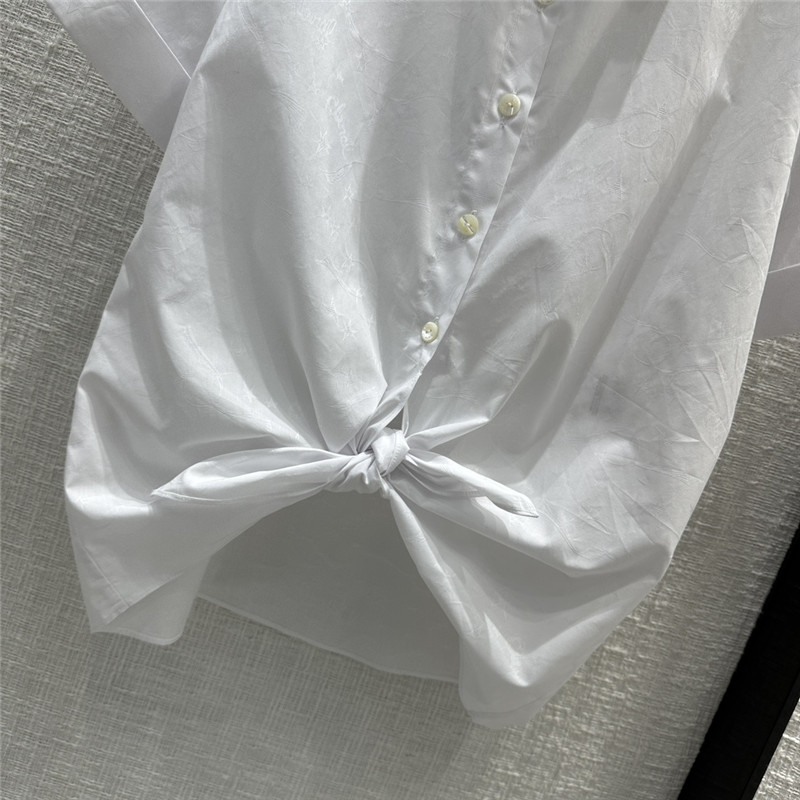 Ch**el rolled hem short-sleeved shirt replicas clothes