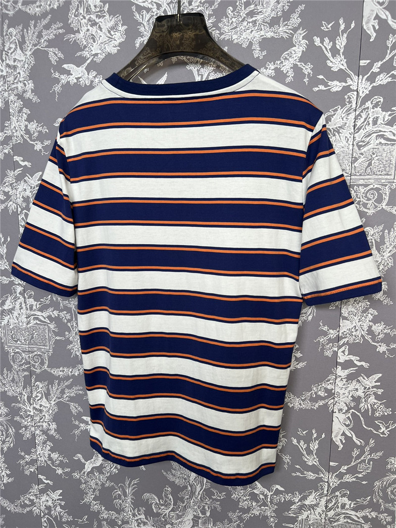 M1um1u new striped short-sleeved t-shirt replica clothing sites