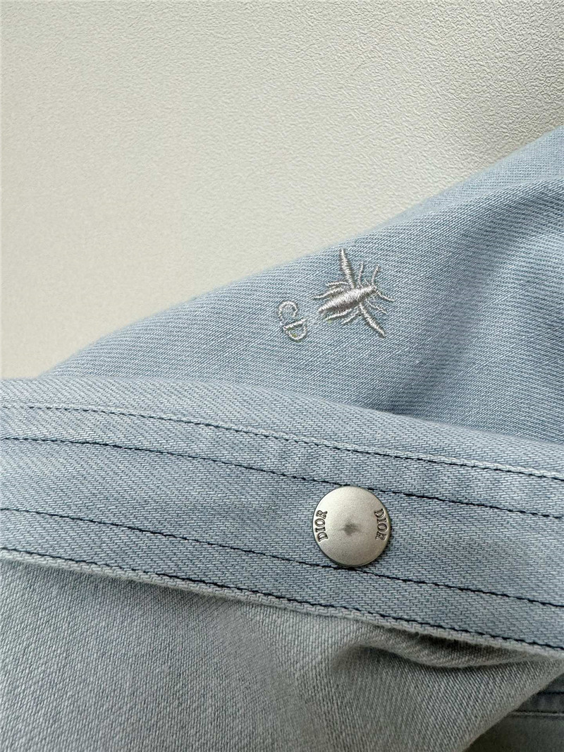 D10r light blue denim short-sleeved shirt set