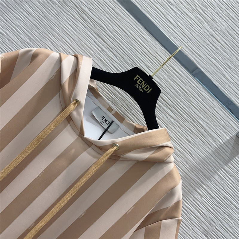 F**di printed silk polo shirt set