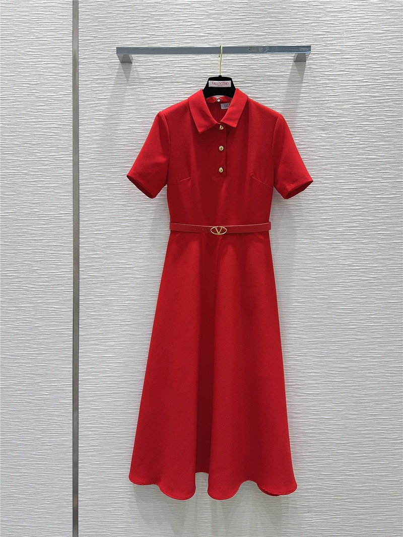 Va1e*ntin0 short sleeve dress replica designer clothes