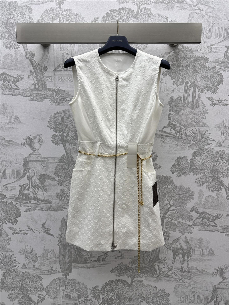 l0vis Vvtt0n lv jacquard waist chain vest dress replica clothing