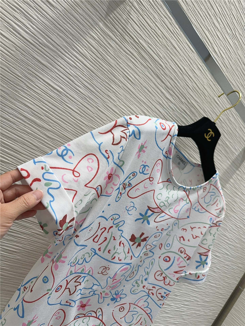 Ch**el printed letter logo t-shirt replica designer clothes