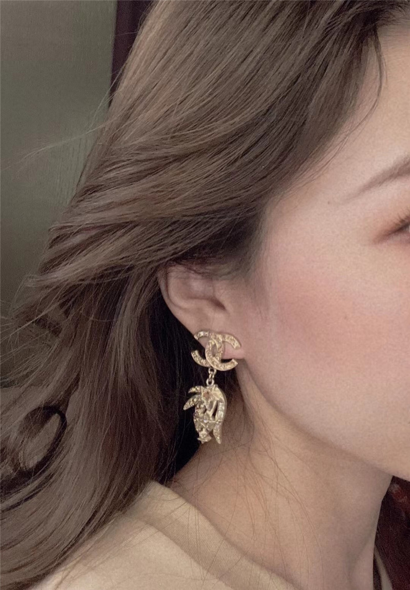 Ch**el new logo earrings