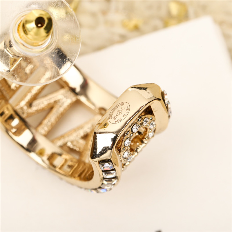 Ch**el letter earrings