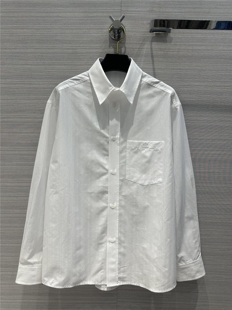 Ce1i*e jacquard white striped large shirt replica d&g clothing