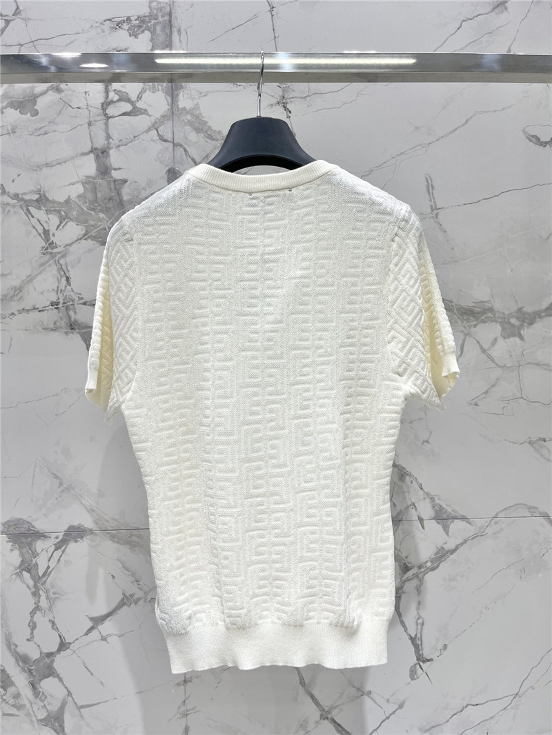 Balmain hollow round neck short sleeve replicas clothes