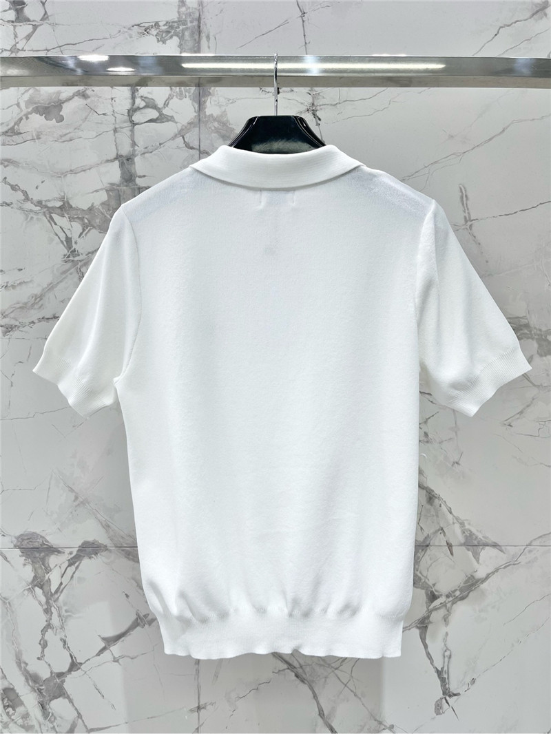 Ce1i*e lapel embroidered logo short sleeve replica d&g clothing