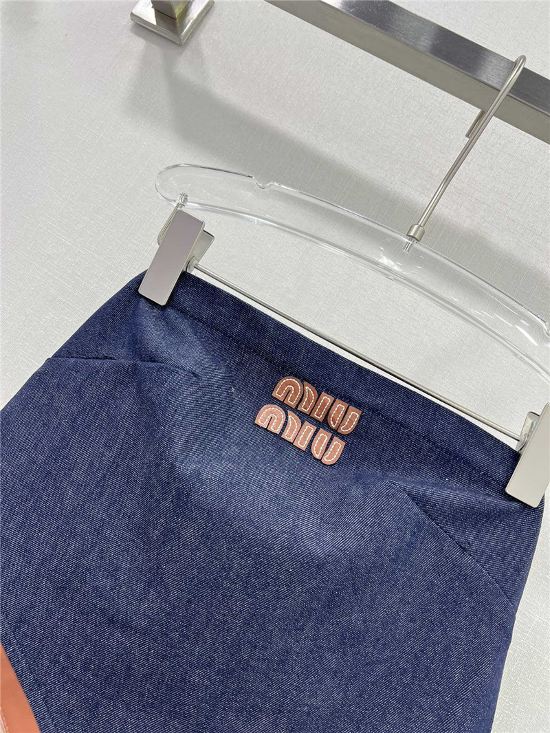 M1um1u patchwork leather bandeau replica clothing sites