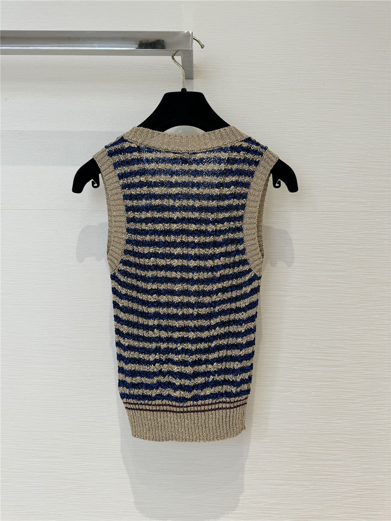 Ch**el new knitted vest replica d&g clothing