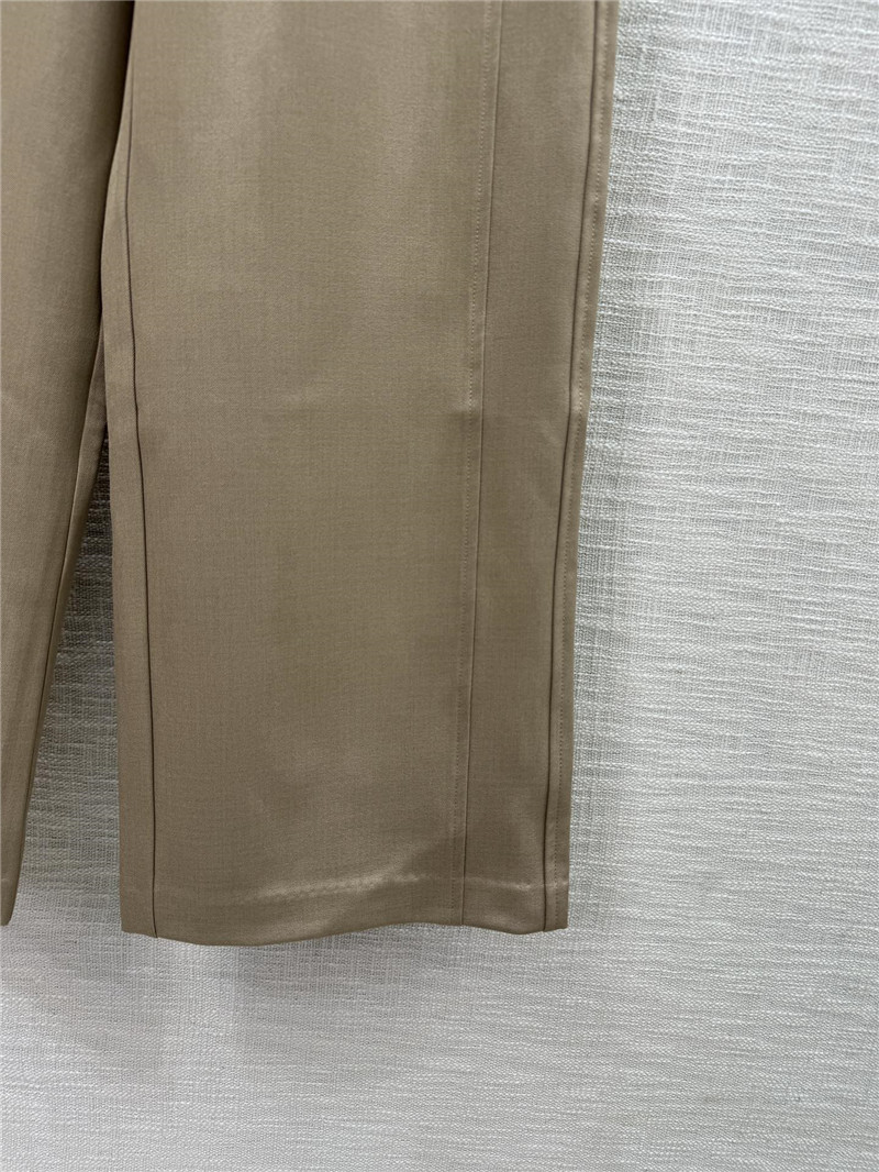 Ce1i*e brown wide-leg drawstring pants
