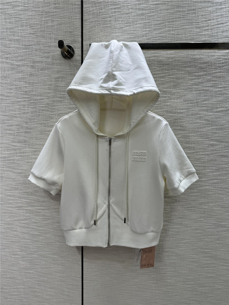M1um1u hooded jacket + small hot pants set replica clothing sites