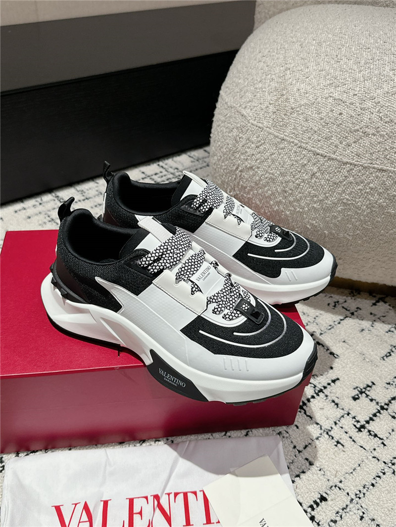 Va1e*ntin0 platform black white sneakers women