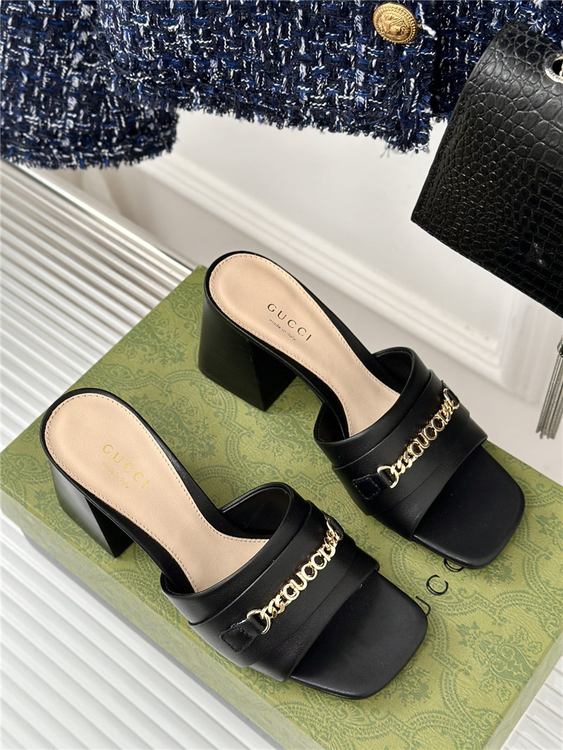 Gvc*1 signoria leather slide sandal black