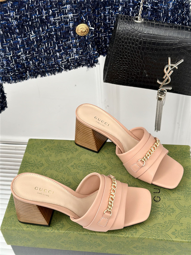 Gvc*1 signoria leather slide sandal beige