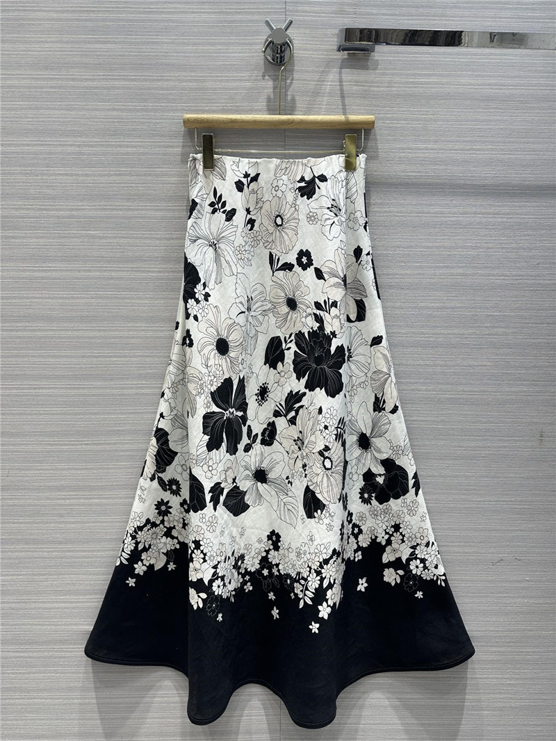 zimm linen cotton A-line long skirt replica clothing sites
