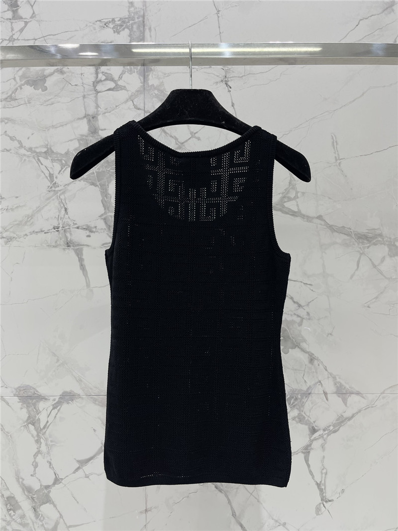 Givenchy hollow jacquard letter vest replica clothes