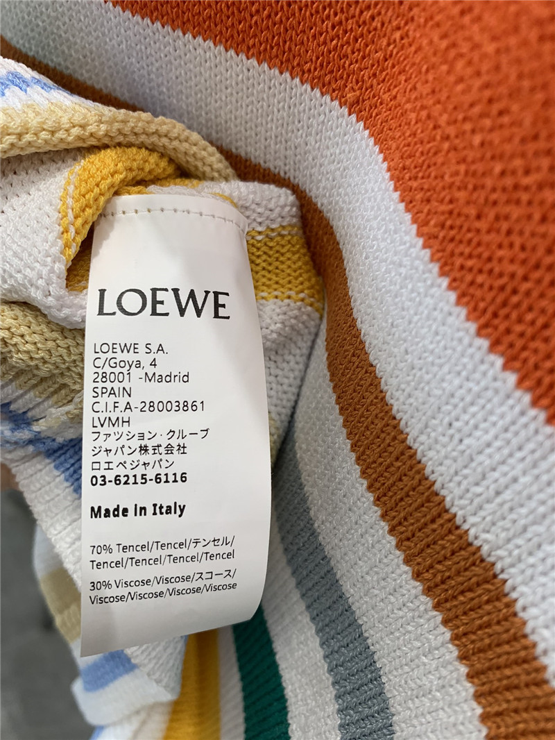 L0ew* lapel short sleeve top replica clothes