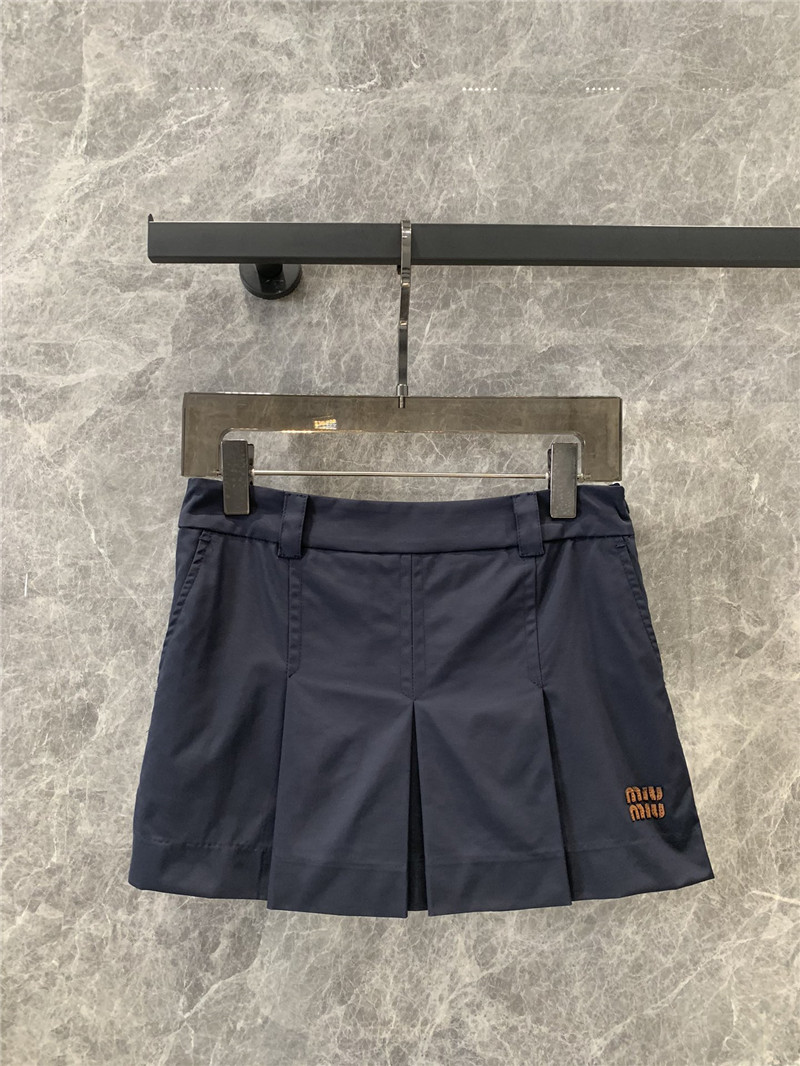 M1um1u pleated loose short mini skirt replica d&g clothing