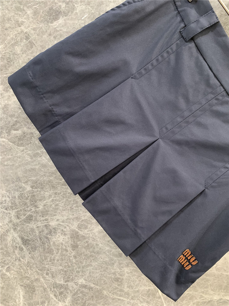 M1um1u pleated loose short mini skirt replica d&g clothing