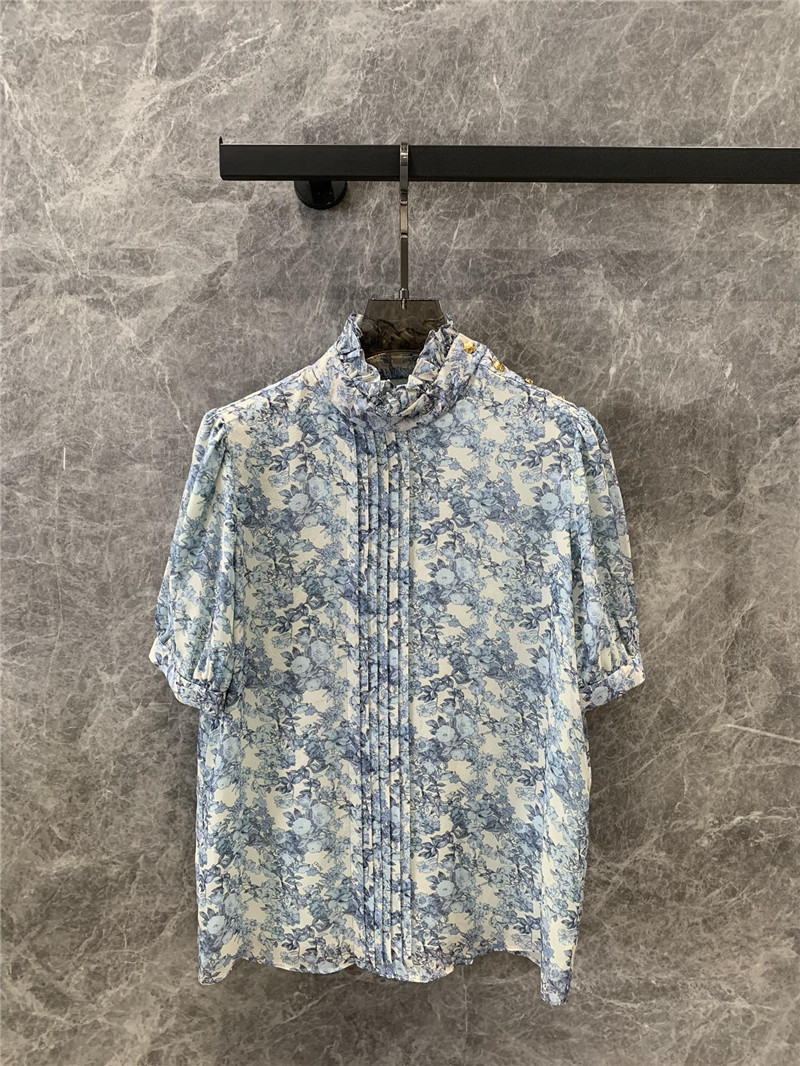 Ce1i*e silk floral shirt replica designer clothes