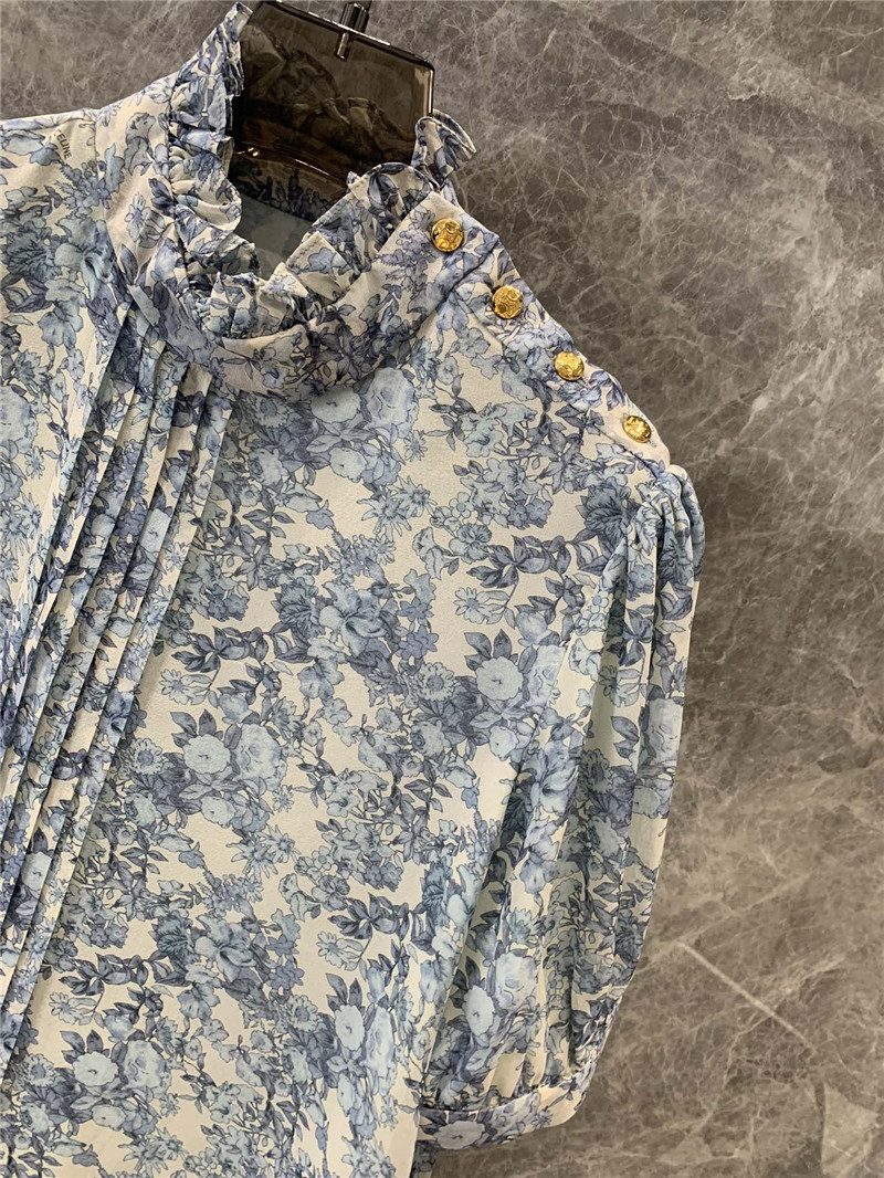 Ce1i*e silk floral shirt replica designer clothes
