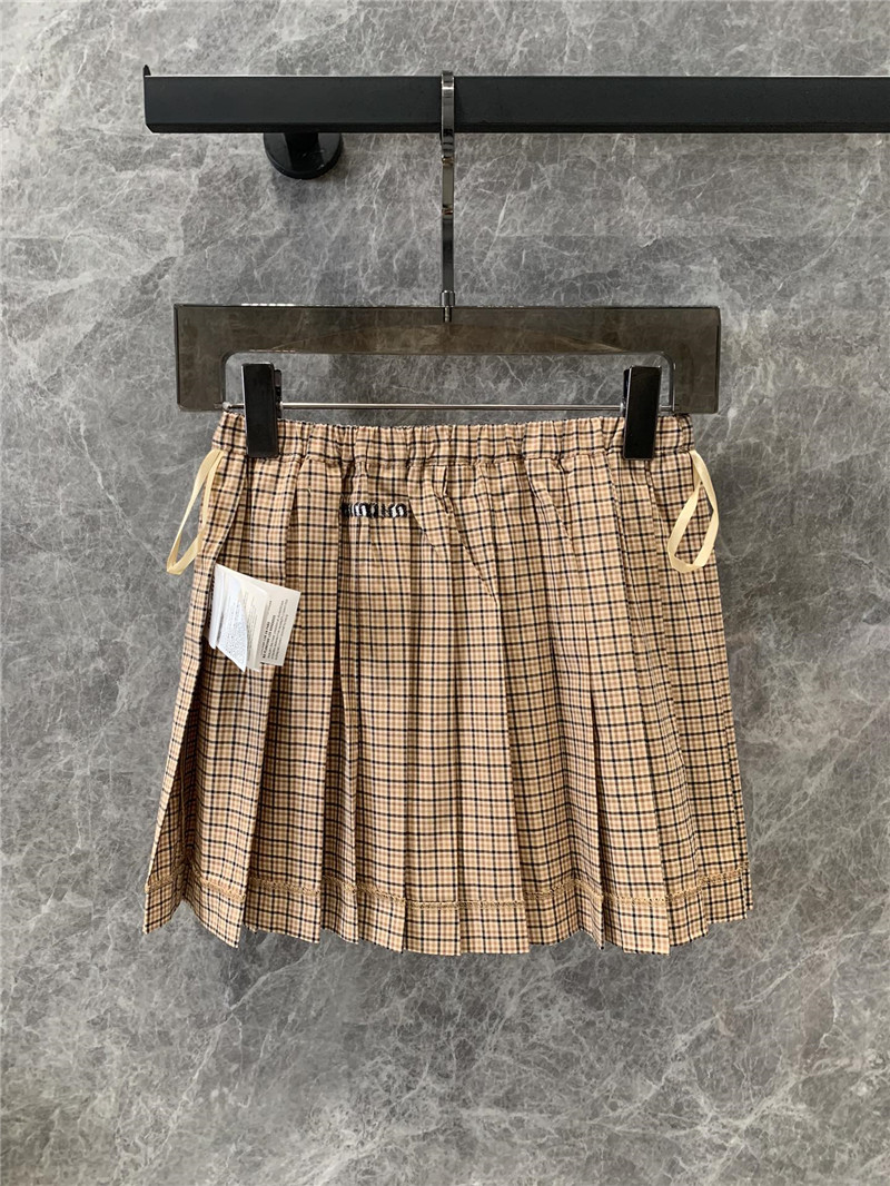 M1um1u plaid pleated skirt replica d&g clothing