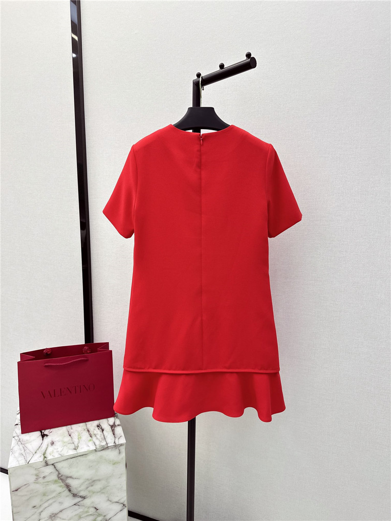 Va1e*ntin0 ruffled fishtail dress replica d&g clothing