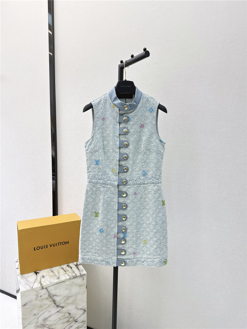 l0vis Vvtt0n lv denim vest dress replica clothes