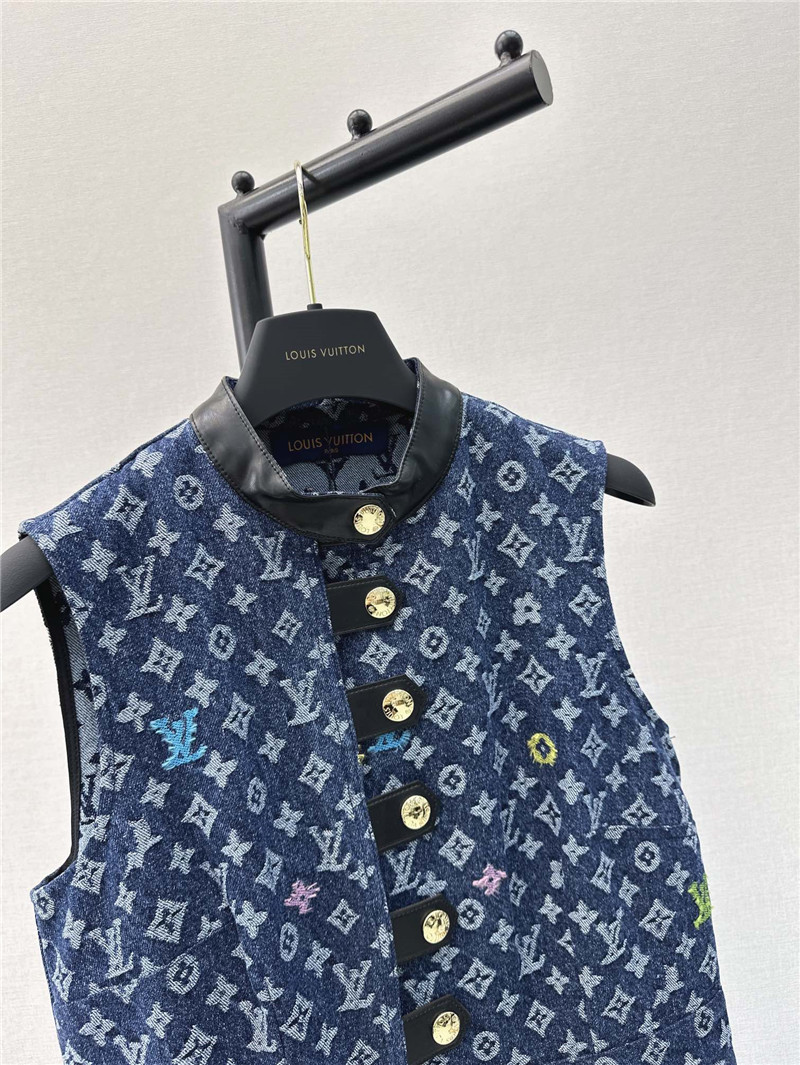 l0vis Vvtt0n lv denim vest dress replica clothes