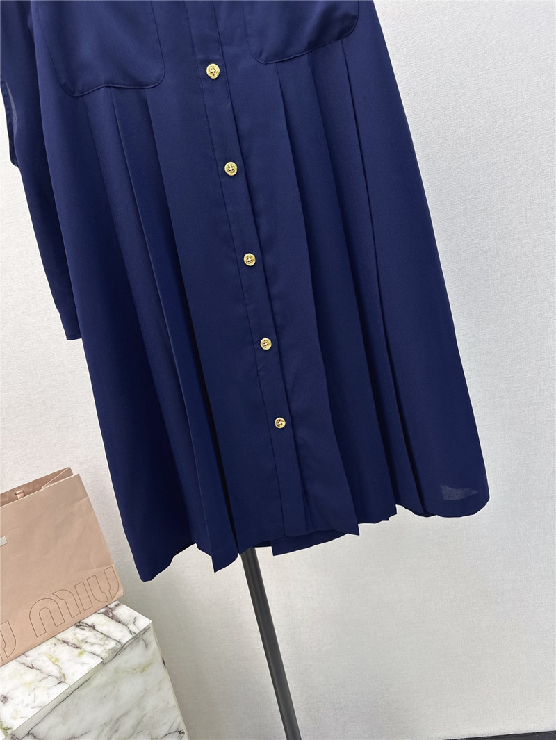 M1um1u sleeveless vest shirt + pleated skirt set replicas clothes