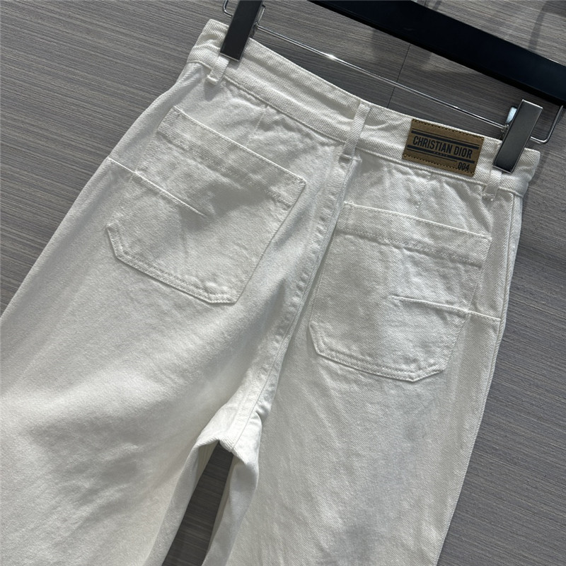 D10r straight white jeans replica d&g clothing
