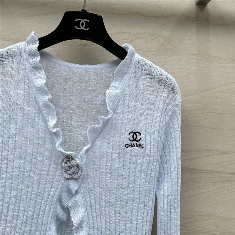 Ch**el knitted cardigan + vest set replica clothes