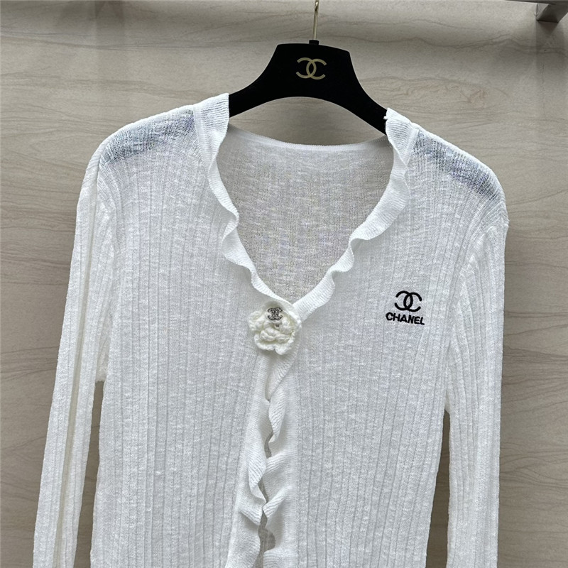 Ch**el knitted cardigan + vest set replica clothes