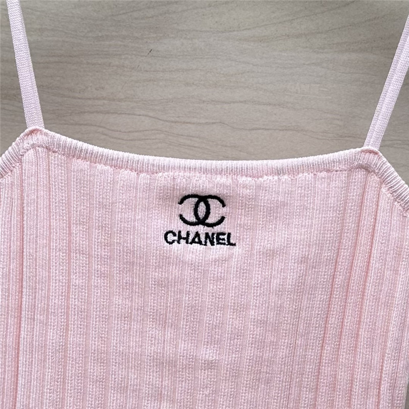 Ch**el knitted cardigan + vest set replica clothes