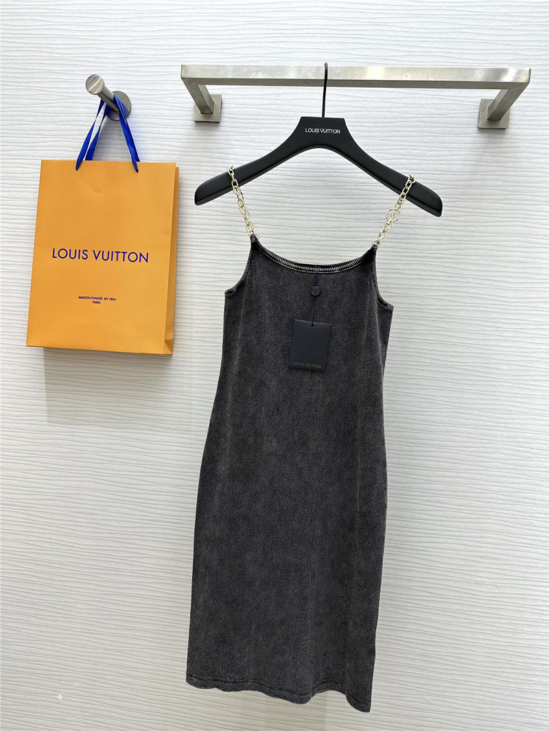 l0vis Vvtt0n lv distressed suspender skirt replicas clothes