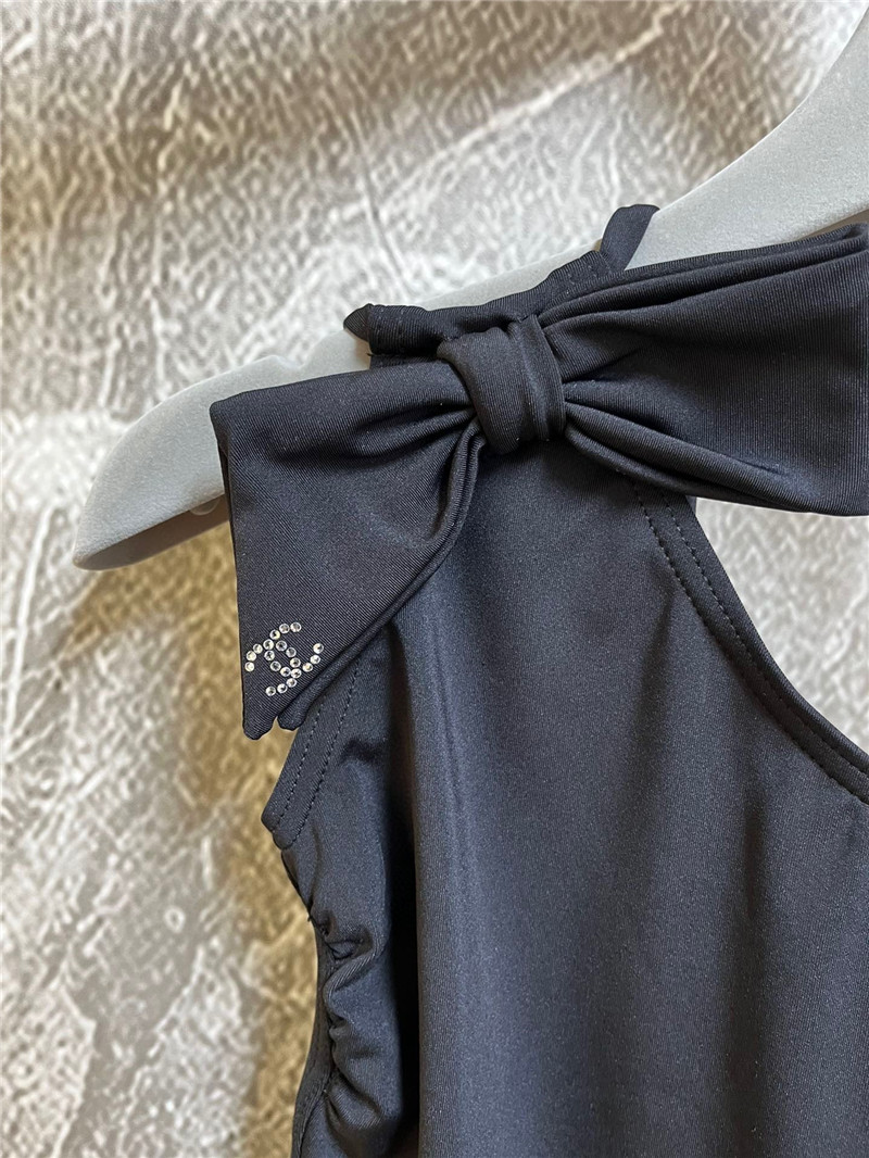 Ch**el one-shoulder swimsuit replica designer clothes