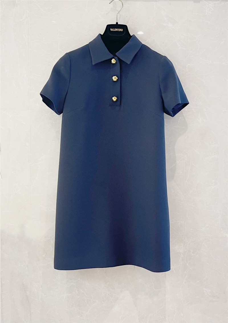 Va1e*ntin0 custom-woven silk wool dress replica clothes